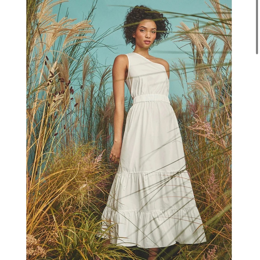 NWT Cara Cara Romy Midi Dress in White (Size Small)!